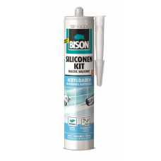 BISON SILICONENKIT ACRYLBADEN WIT CRT 300ML*12 NLFR