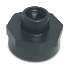 VERLOOPSOK BINNENDRAAD PP ZWART 1 1/4 INCH NAAR 1 INCH