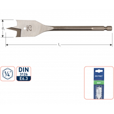 SPEEDBOOR, 1/4'' BIT-AANSLUITING, ø38X152