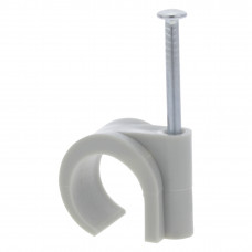 QL BUISCLIP ROND 16-19MM PVC GRIJS (20)