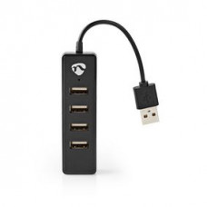 USB-HUB | USB-A MALE | 4X USB A FEMALE | 4-POORTS POORT(EN) | USB 2.0