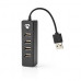 USB-HUB | USB-A MALE | 4X USB A FEMALE | 4-POORTS POORT(EN) | USB 2.0