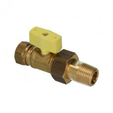 SANIVESK GASKOGELKRAAN, MESSING, KNEL X BUDR, GASTEC,15MMX½"