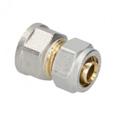 SANIVESK VERLOOPKOPPELING, MESSING, KNEL X BIDR, 16 MM X ½"
