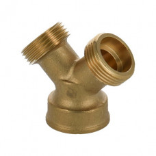 SANIVESK Y-STUK, MESSING, BU. X BI. DR. X BU. DR., ¾"