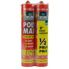 BISON POLYMAX EXPRESS DUO KOKER WIT 425 GRAM