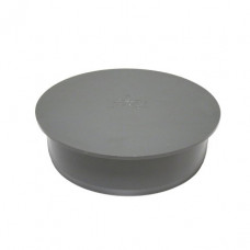 WAVIN EINDKAP, PVC, 1X INW LIJM, GRIJS, KOMO, SN4, 125 MM