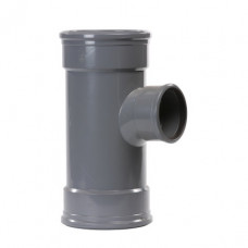 VERLOOP T-STUK 88°, PVC, 3X MANCHET, KOMO, SN4, 125 X 110 MM