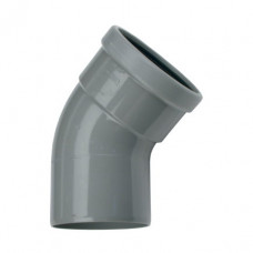WAVIN BOCHT 45°, PVC, MANCHET X SPIE, KOMO, SN4, 125 MM