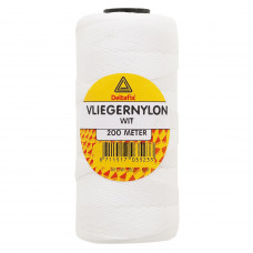 VLIEGERNYLON 200 M X 0.7MM WIT